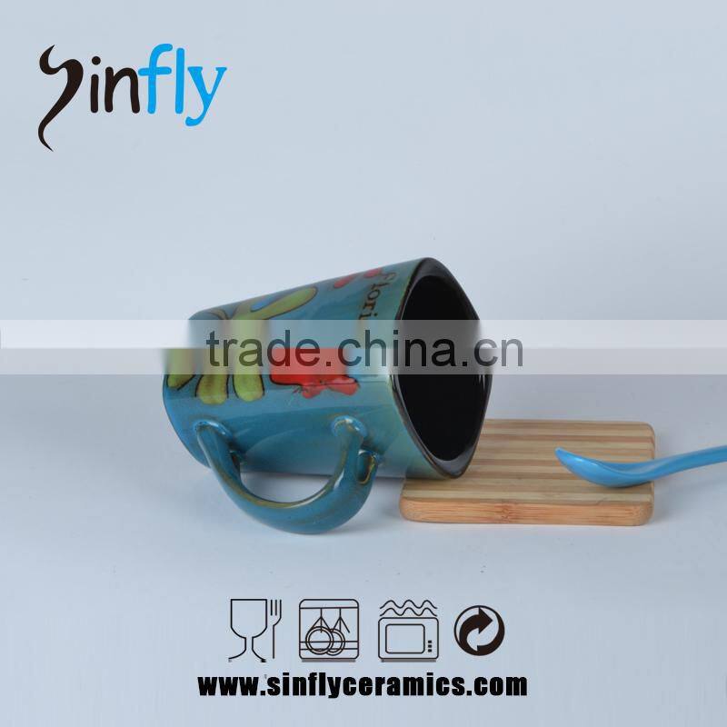 2015 reaction glaze cheap promotion cup ceramic cup