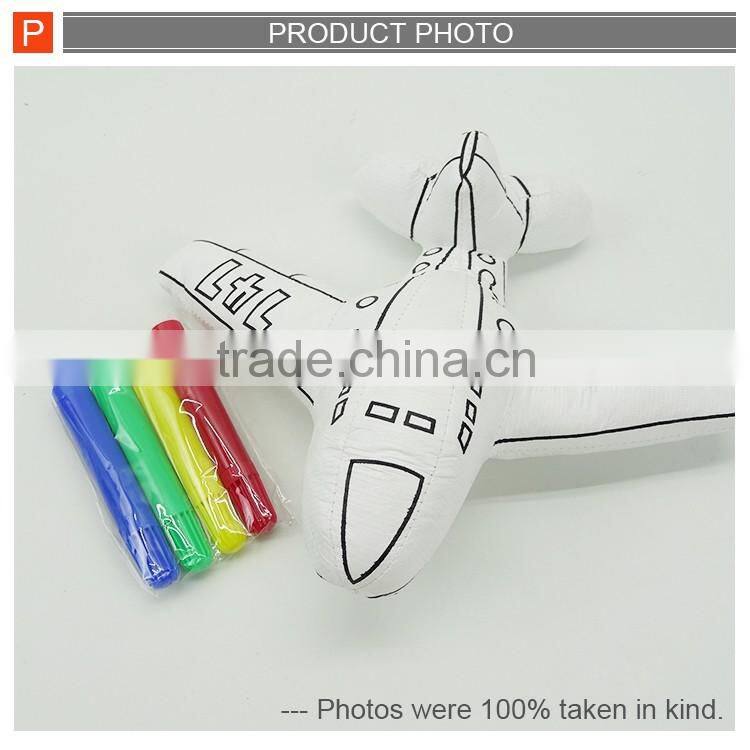 Diy intelligent painting toys stuffed plane