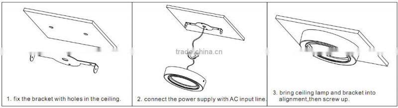 Singapore, Dia240mm 10Inch 16W Surface Mount LED Ceiling Lght, Round Surface Mount LED Downlight