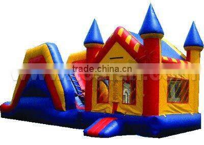 customized inflatable combo bouncer,jumping castle with slide A3020