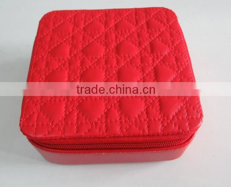 PU quilted cover cosmetic case
