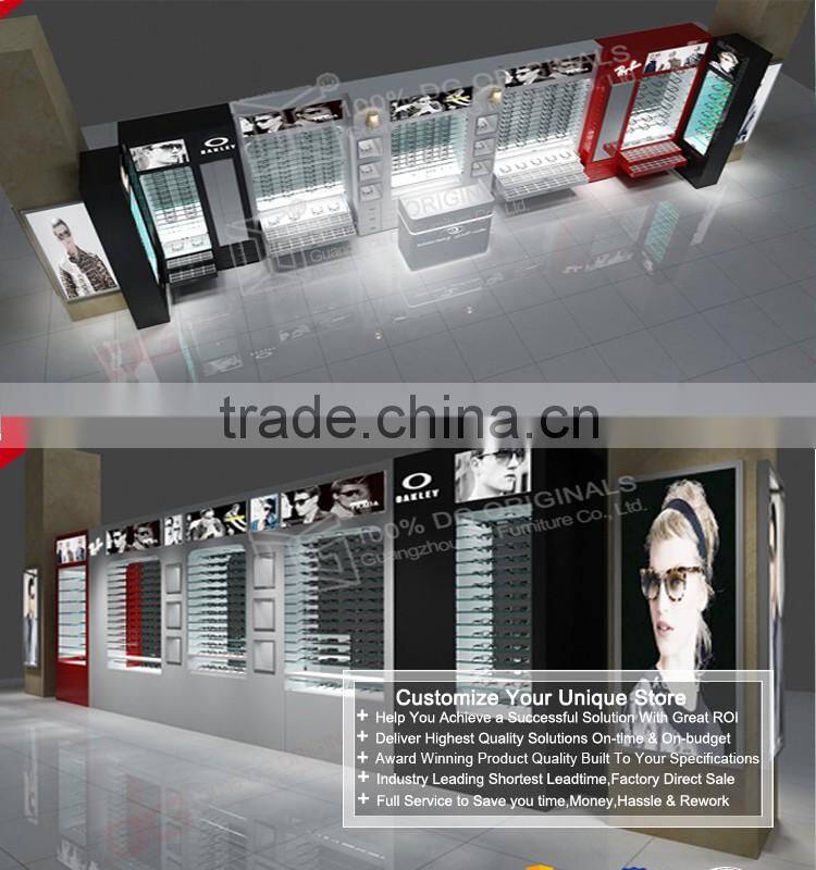 Latest design MDF optical shop interior design shop decoration