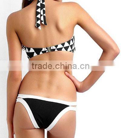 Sexy Summer Costa High Neck Female Two Pieces Mature Bikini PW-LC41070