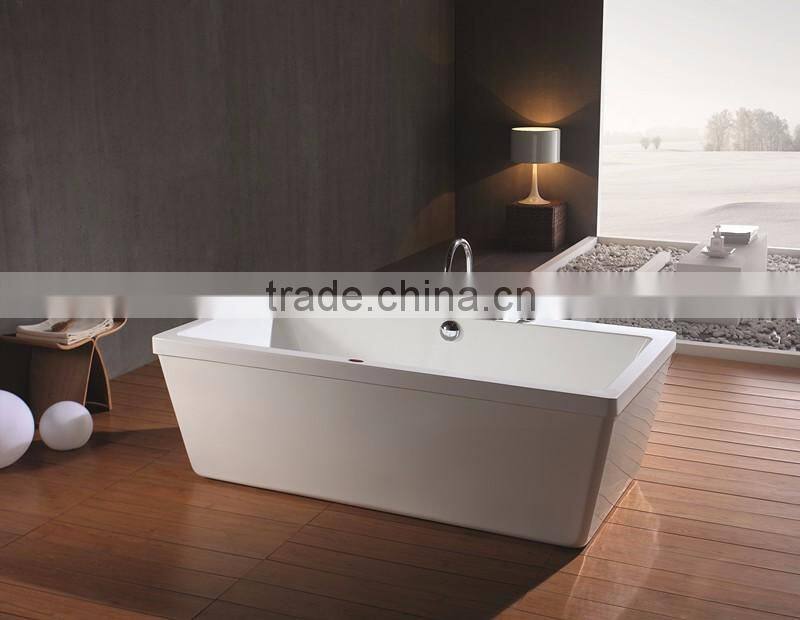 High quality white hot sale simple acrylic bathtub