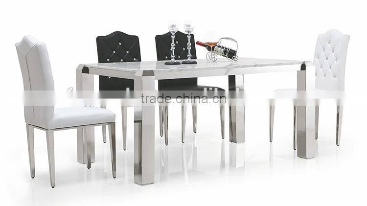 Luxury oval back banquet chair modern metal dining chair