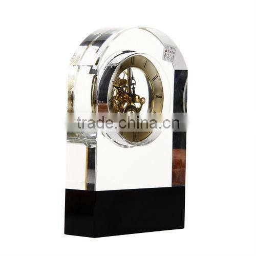pretty elegant crystal clock for business gift, crystal gifts, crystal crafts