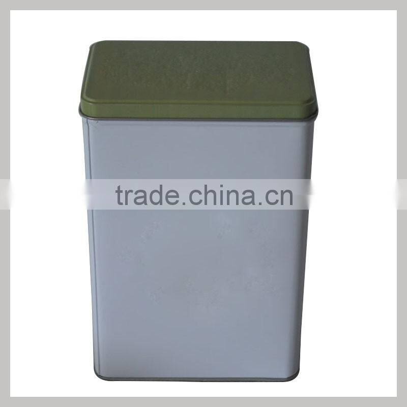 popular rectangle metal tea tin can / coffee tin box/tin coffee packaging box