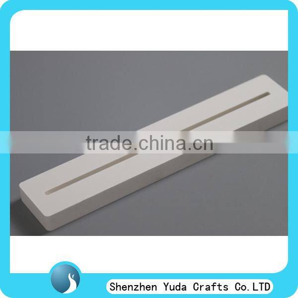 Professional cnc made lucite acryl base, diamond polished clear solid beveled acrylic base