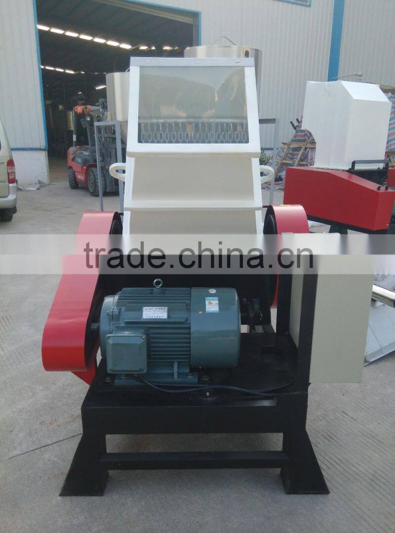 plastic pvc pipes crusher equipment with recyclying system, blower and silo