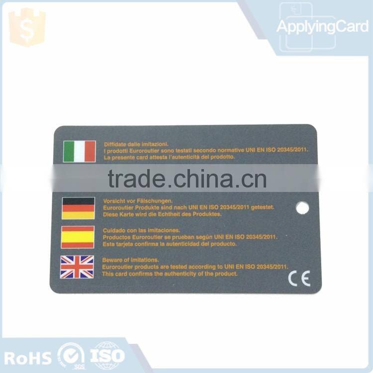 2016 new desigh PVC ID Card Printing 125KHz /13.56MHZ Contractless/ Logo Printed RFID Card