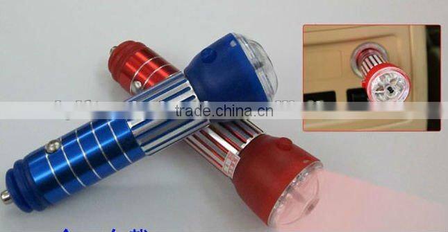 Car negative ion purifier flashlight charging flashlight