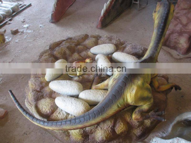 Fiberglass dinosaur statue for decoration