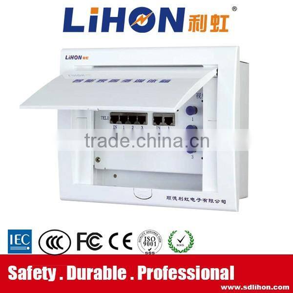 multimedia information whole set box with 230*180*80mm size and three kinds of connect