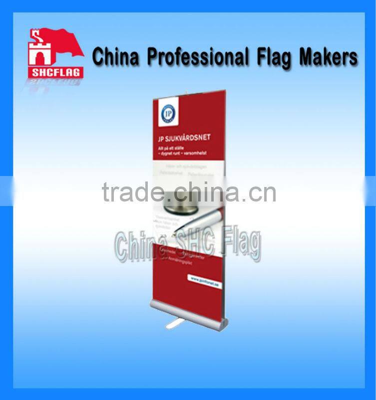 floor standing pop up dispaly and pvc flex banner