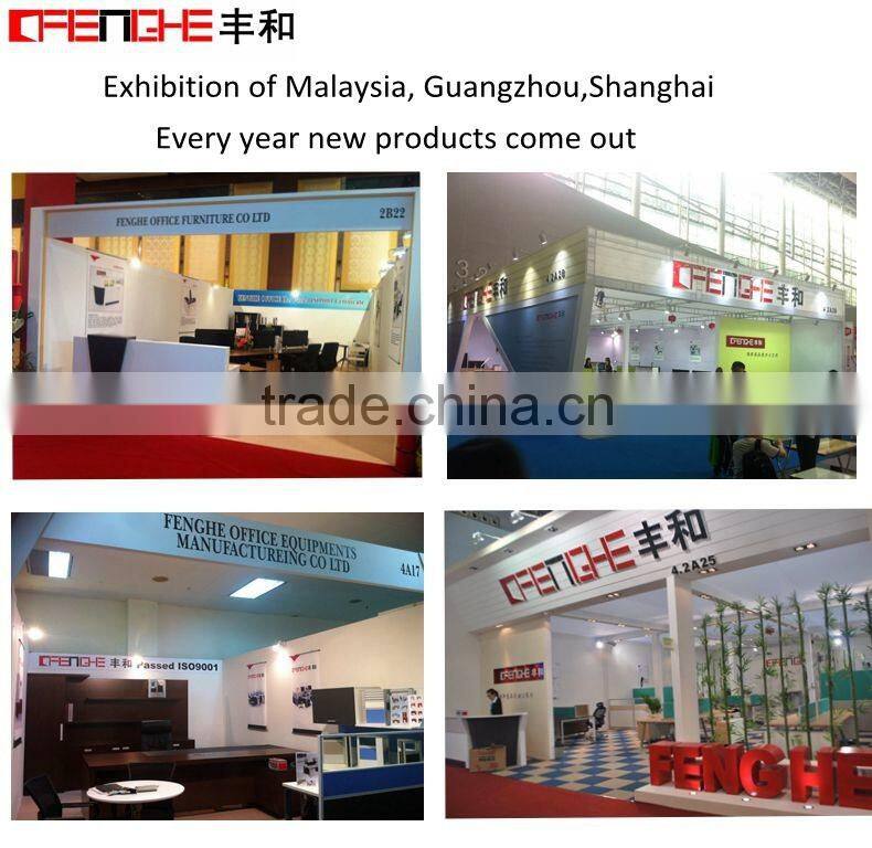 High end high gloss painting modern white office reception desk 2016