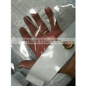 7.3x1.8m Clear PVC Tarpaulin Cover Market Stall Tarp,Glass Clear PVC Tarpaulin 350g 24ft*6ft