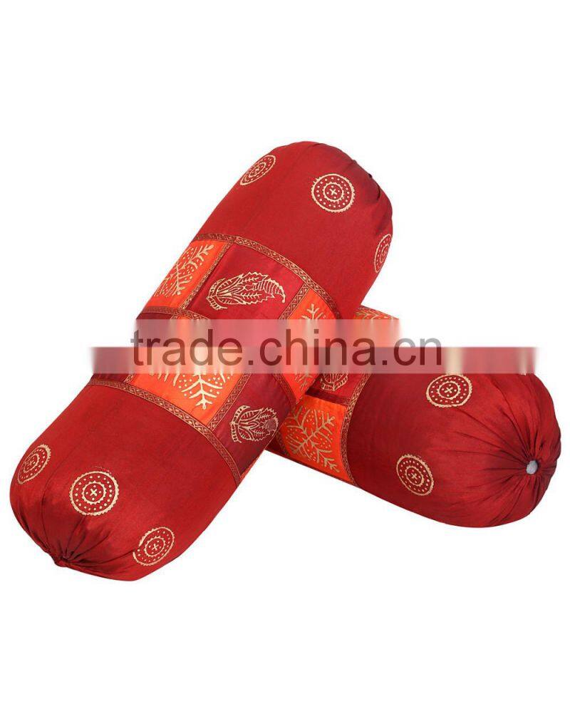 Wholesale Printed Bolster Cover Indian Printed Round Pillow Cover