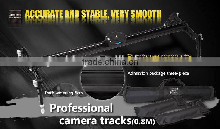 Factory supply camera mini rail dolly slider 80cm for DV camcorder with pan head