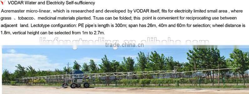 Water and Electricity Self Suffiency for big farm, Field Master Linear Irrigation Equipment