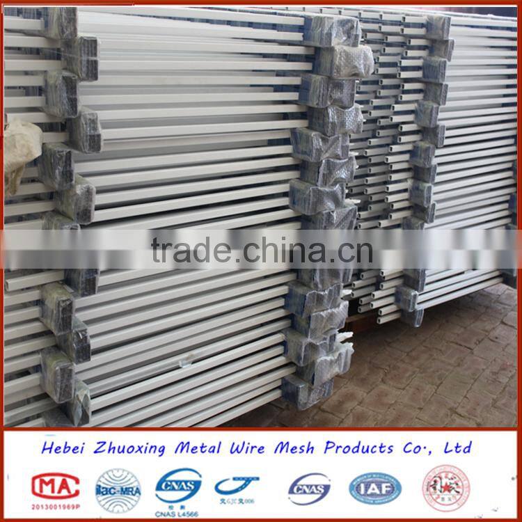 top quality metal fence designs with powder coated zinc steel fence