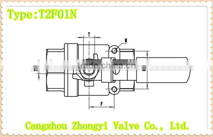 2pc stainless steel full port screw ends xd ball valve