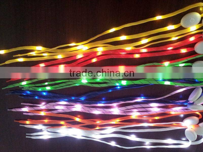 Nylon led flashing shoelaces