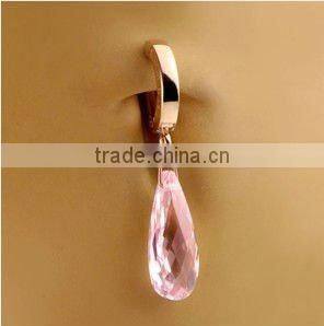 Shamballa bananabell 316L steel piercing jewelry,navel ring