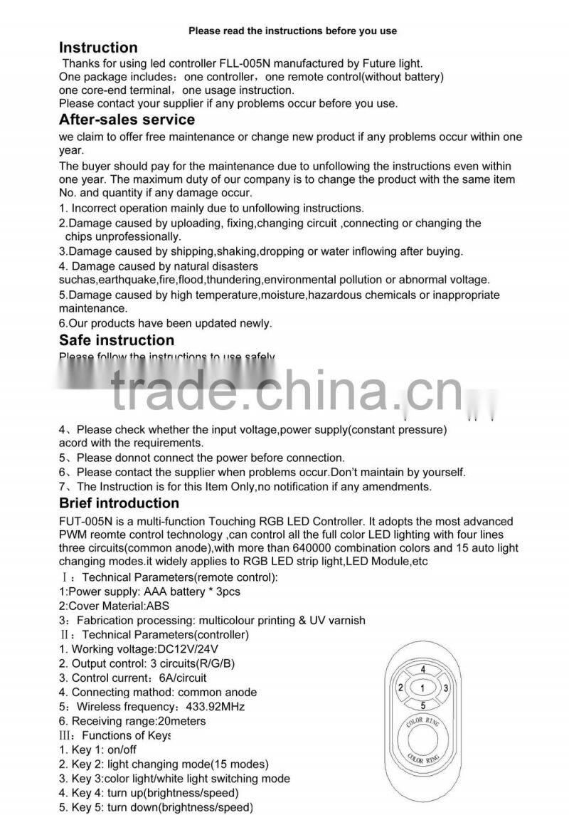 Classic circular rgb dmx 512 rgb led controller for led lighting