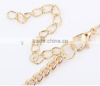 Fashion summer letter pendant gold necklace