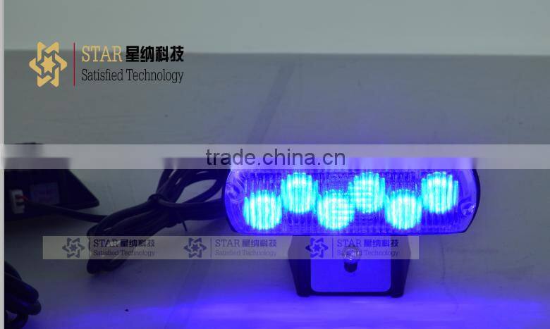 CE certificated 6 LED strobe grill light XN-185-4