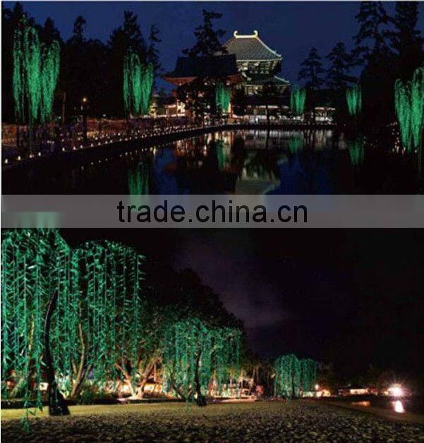 3546 pcs leds dry tree for decoration, good quality led willow tree light green/ white color 3.5m green tree