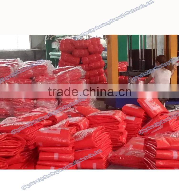 Waterproof China PE tarpaulin factory hot sale truck tarpaulin,Orange red pe tarpaulin, pe tarpaulin covers