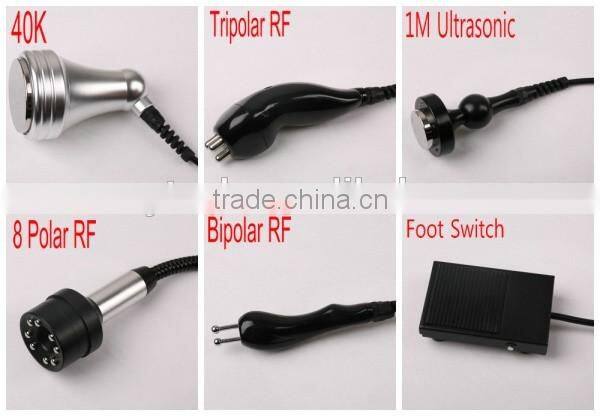 5 in 1 tripolar rf bipolar radio frequency cavitation rf slimming machine price MCR50