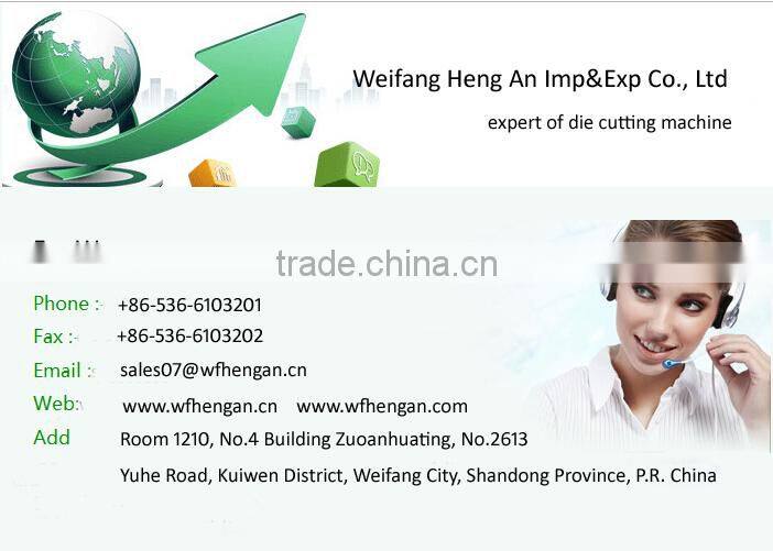 automatic hot foil stamping and die cutting machine 1050Qlabel die cutting machine