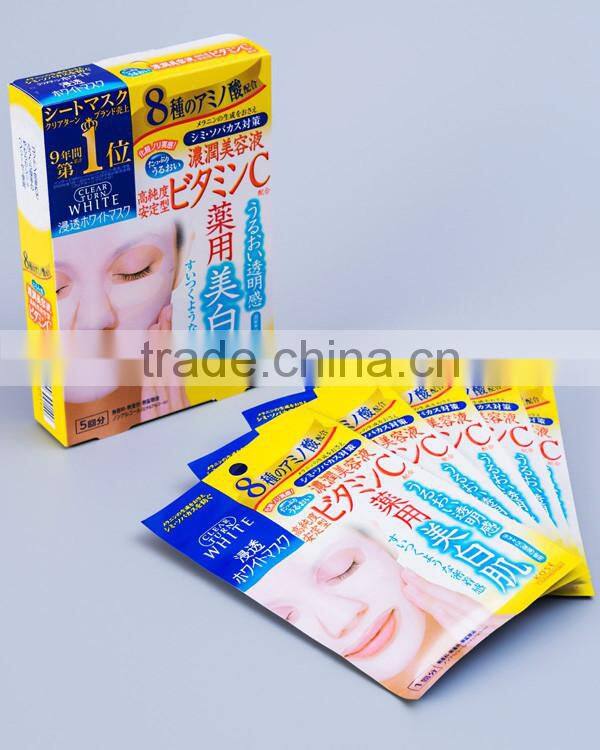 Clear Turn White Mask VC Vitaminc 5 Sheets Made in Japan Whitening Face Mask