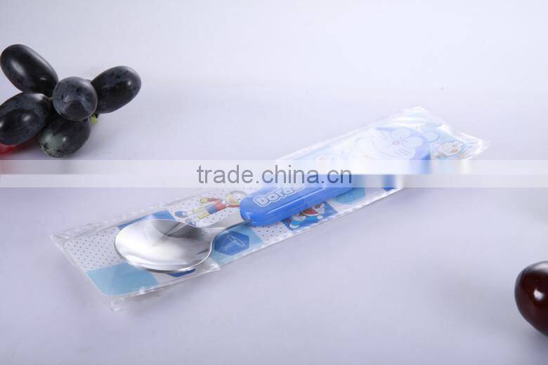 good look baby cutlery with lovely cartoon injection plastic handle