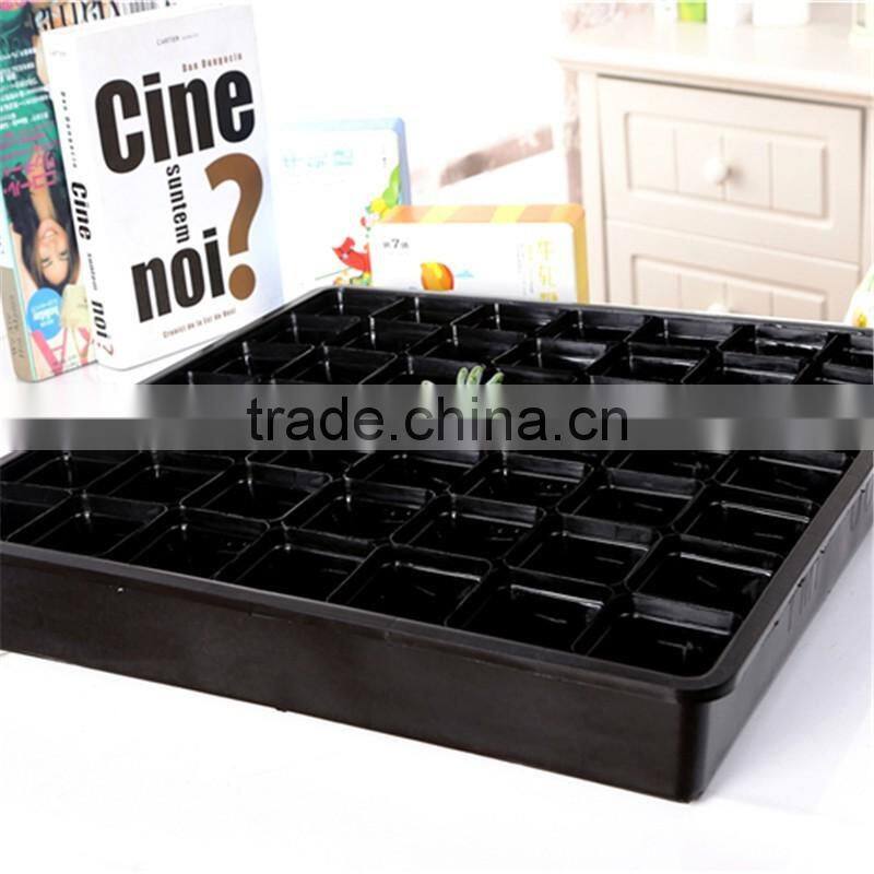 Top Quality square black plastic flower nursery pots 6*6.5CM