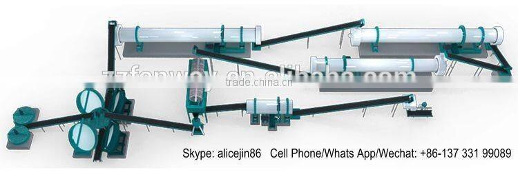 Fanway factory sell 3 tons per hour organic fertilizer production line
