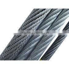 6*7 6*9 stainless,pvc coated/galvanized,ungalvanized/alloy,unalloy steel wire rope strand with hemp,cotton core or metal core