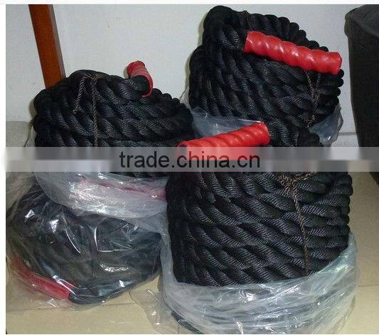 Crossfit battle rope, with Heat Shrink booted ends