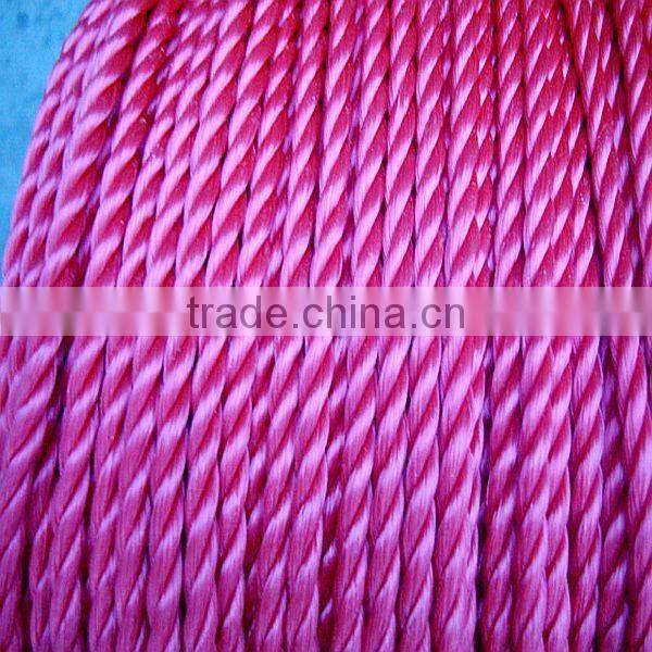 FACTORY SALE TWISTED COLORFUL PE FISHING ROPE WITH HIGH QUALITY