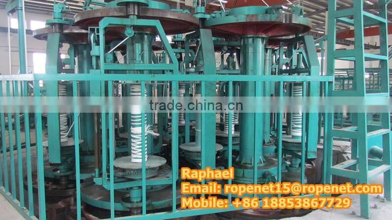 braided hawser rope machine/hawser machine for making rope of multifilament,nylon,dyneema: https://youtu.be/flTrF7Bg4NY