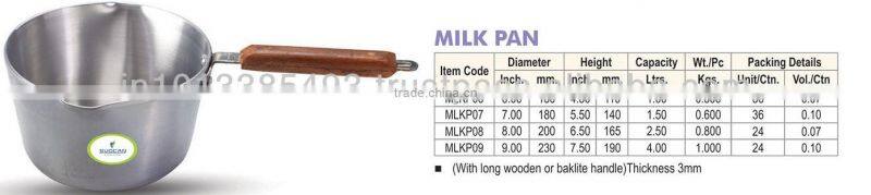 Aluminum Milk Pan with handle