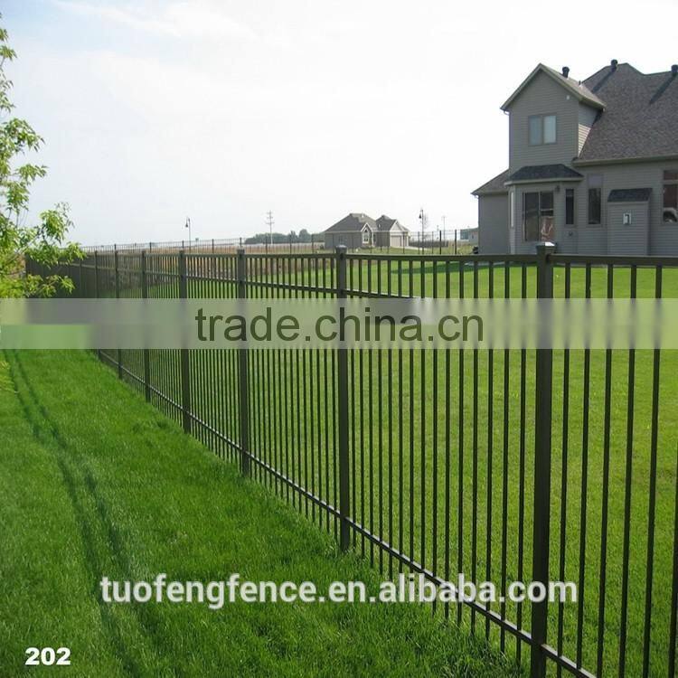 Without welding Maintenance free coating Galvanized steel Lawn fencing with Flexible Design