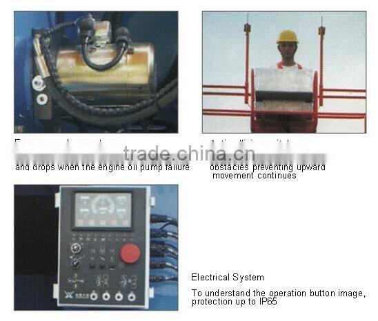 500kg 30m Straight hydraulic arm diesel aerial work platform