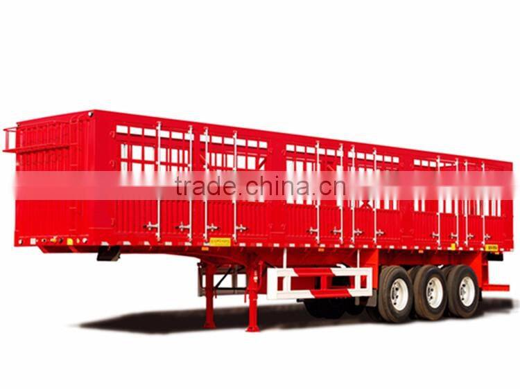 fence wall side open cargo truck trailer for sale