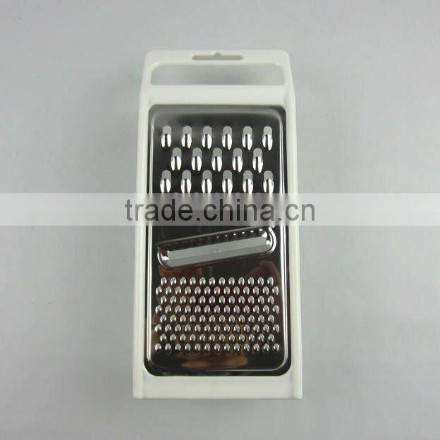 Multifuction Stainless Steel Grater Kitchen Grater With Plastic Handle