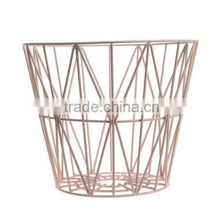 2016 new product wholesale painted finished home goods wire storage basket