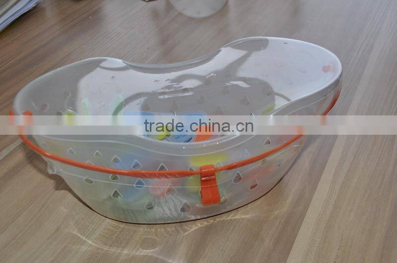 Clothes pegs with basket