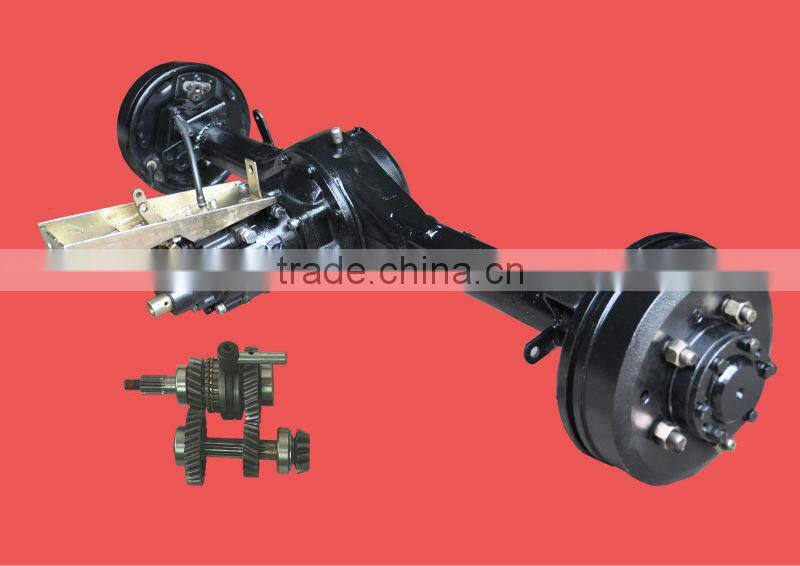 Tricycle hydraulic brake full floating UTV rear axle with three speed